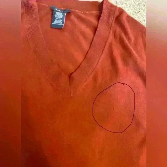 Marty M Rust V-neck Tunic Sweater XXL - Picture 5 of 10